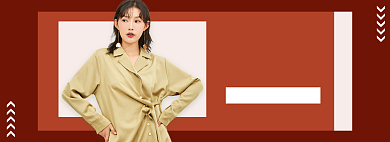 秋上新秋季女装风衣促销banner背景