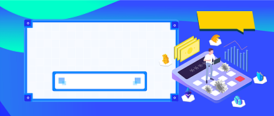 金融投资手绘卡通公众号首图背景