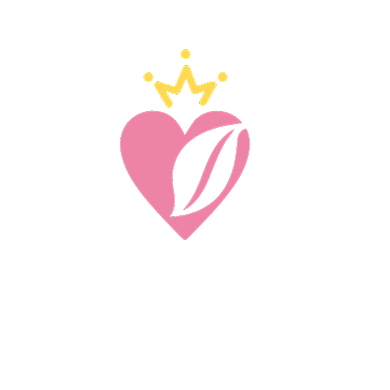 桃心皇后美容会馆叶子LOGO背景