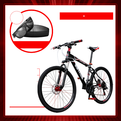 公路自行车赠送护目镜组合主图背景