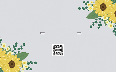 花店花圃插画名片背景