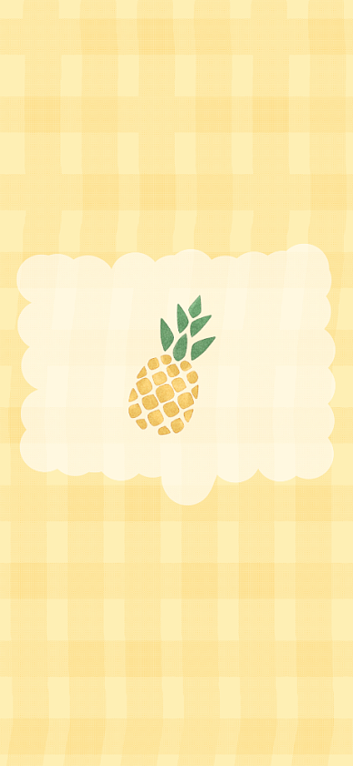 菠萝创意清新可爱手机壁纸背景