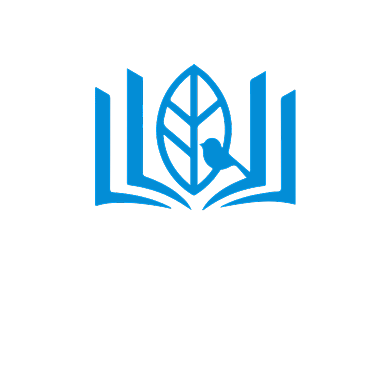 书店教育学校书屋叶子鸟LOGO背景