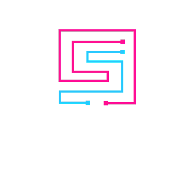 科技互联网商业简约字母s标志背景