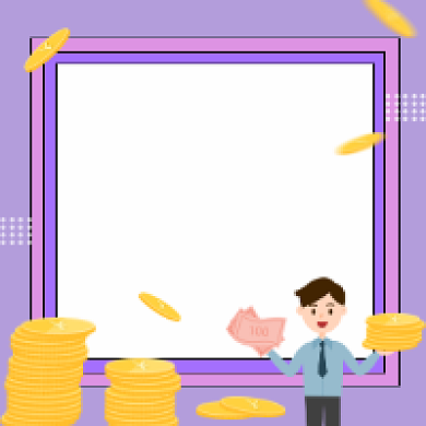 省钱骚操作商务插画公众号次图背景