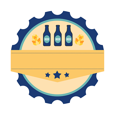 威士忌酒馆饮品卡通简约标签不干胶背景