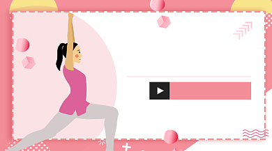 性感美腿塑形健身训练课程封面背景