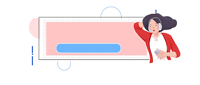 潮流音乐时尚插画公众号logo背景