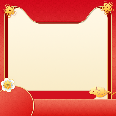 过年不打烊红色节日中国风主图图标背景