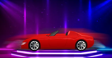 汽车4S店新年促销海报banner背景