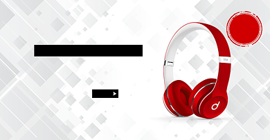 活动耳机数码电子海报背景