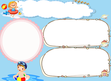 小学生防溺水电子小报手抄报背景