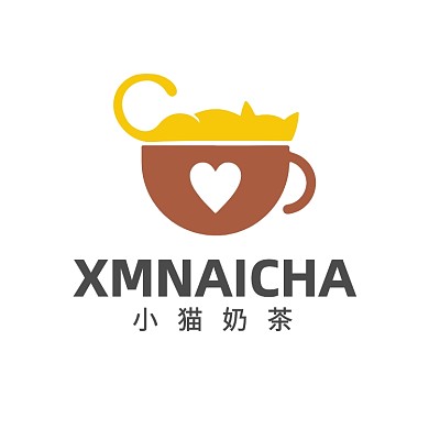 小猫咖啡厅咖啡馆奶茶店LOGO
