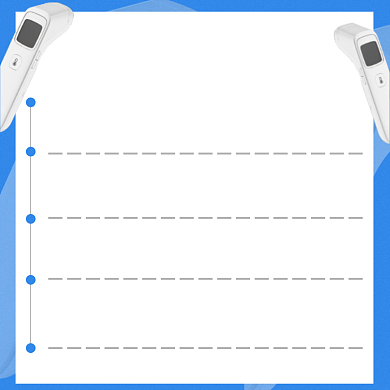 智能体温计使用注意事项简约主图背景