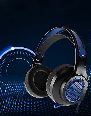 双十二科技风数码耳机海报3C科技感背景