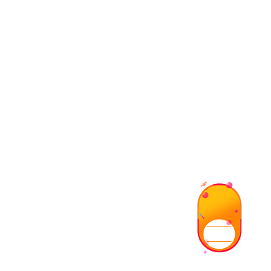 橙色第二件半价活动图标背景