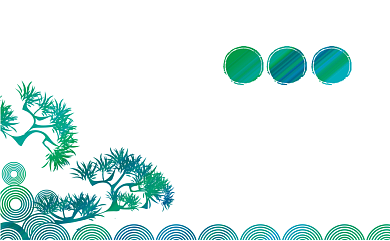 绿色新中式中国风地产名片背景