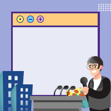 员工晋升商务插画公众号次图背景