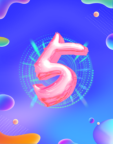 时尚渐变炫彩流体双十一倒计时竖版海报背景