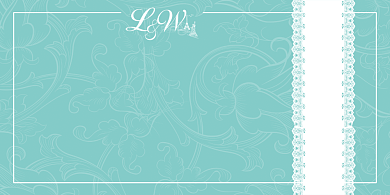 婚礼台卡清新蓝色婚宴签到桌牌背景