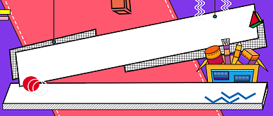 插画社火热招新公众号首图背景