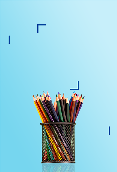 文具彩色铅笔满减促销钻展背景