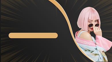 专业美容美发黑色宣传banner背景