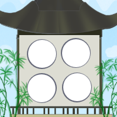 园林之美中国风插画公众号次图背景