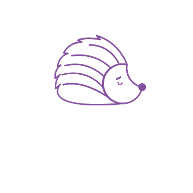 大气简约刺猬图形电商微商logo背景