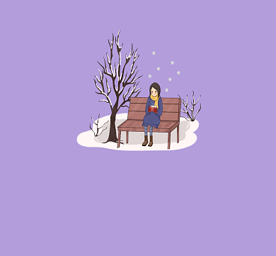 试灯无意思踏雪没心情简约朋友圈封面背景