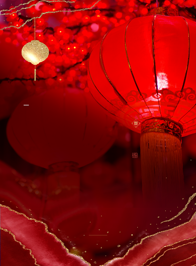 回家过年语录鎏金系列印刷海报背景