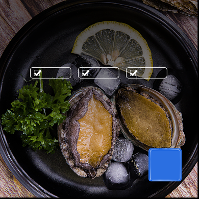 鲍鱼海鲜食品淘宝主图直通车模板背景