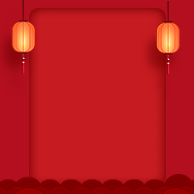 春节放假通知中国风公众号次图背景