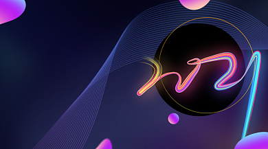 紫色梦幻跨年晚会门票抢购广告banner背景