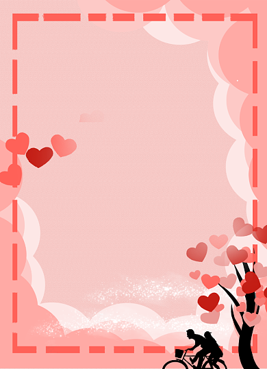 情书情人节粉色浪漫爱心520告白信纸背景