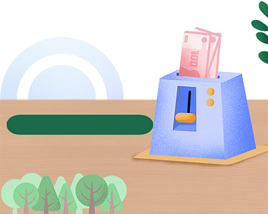 理财投资绿色简约小程序封面背景