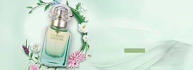 清新唯美风格淘宝香水海报模板背景