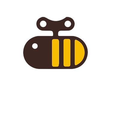 蜜蜂玩具童装发条LOGO背景