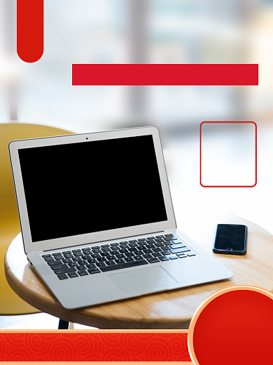 笔记本产品促销时尚简约电商主图背景