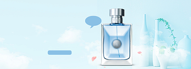 清新唯美风格淘宝香水海报模板背景
