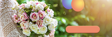 情人节鲜花礼物写实美团海报背景