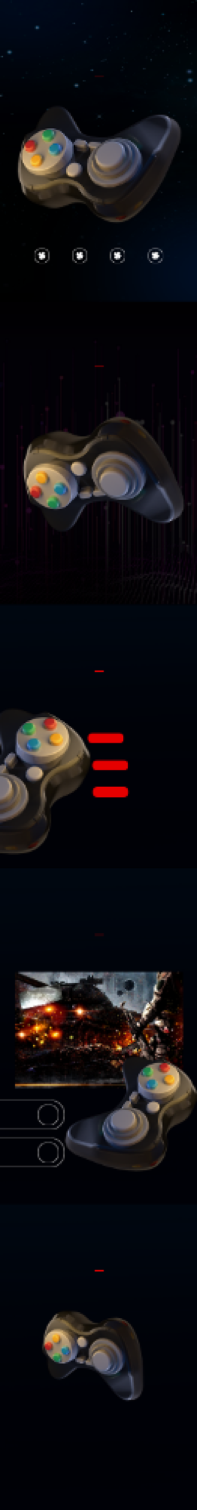 游戏手柄游戏机亲子玩具详情页背景