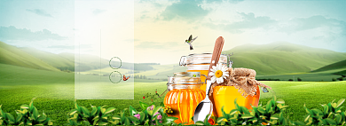 电商淘宝蜂蜜海报设计模板背景