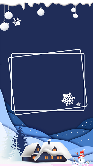 降温通知卡通手绘宣传海报背景