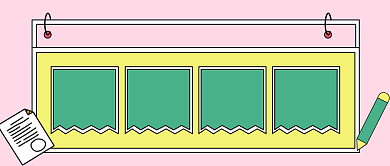 问卷调查大字报风公众号首图背景