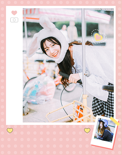 春季女装上新网红风小清新电商竖版海报背景