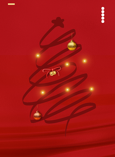 红色极简风圣诞节海报背景