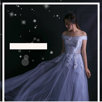 年会唯美礼服主图背景