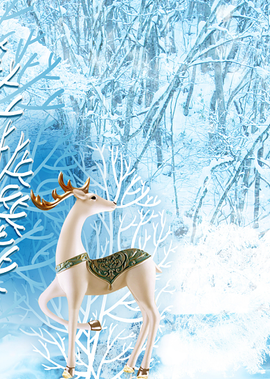 现代简约浮雕立体抽象发财树北欧装饰画背景