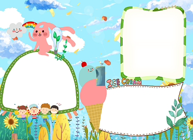 环保小报绿色生活手抄报背景